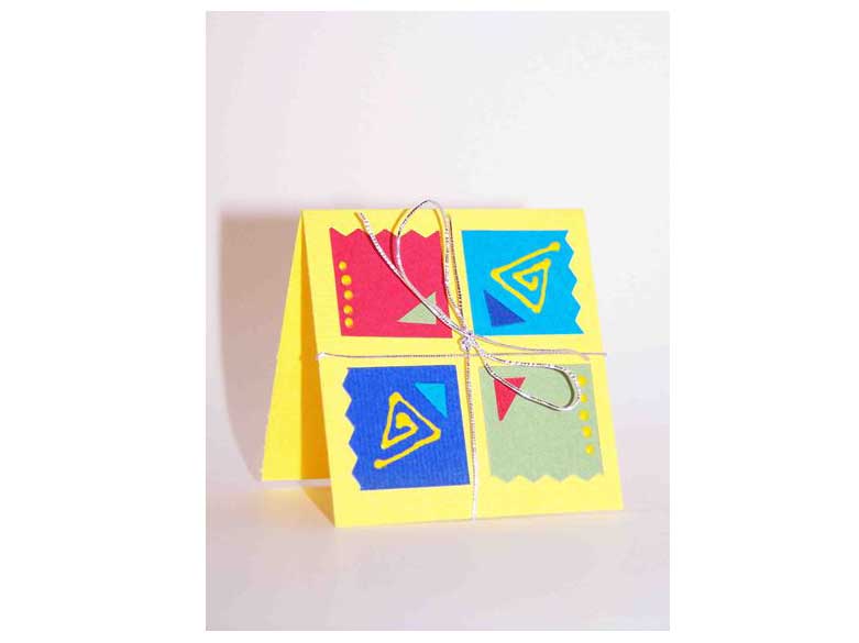 Ръчно рисувани картички - цветен картон, ръчна хартия, акрилни бои, акварелни бои