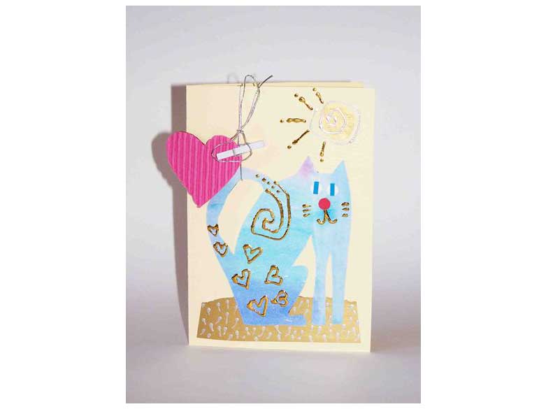Hand-painted greeting cards